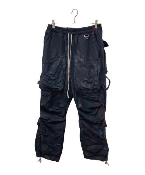 FR(13)NDS（フレンズ）FR(13)NDS (フレンズ) ボンディングカーゴパンツ ブラック×レッド サイズ:FREEの古着・服飾アイテム