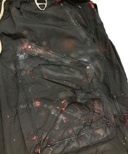 FR(13)NDS（フレンズ）FR(13)NDS (フレンズ) ボンディングカーゴパンツ ブラック×レッド サイズ:FREEの古着・服飾アイテム