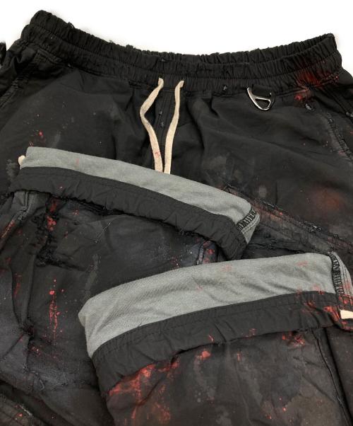 FR(13)NDS（フレンズ）FR(13)NDS (フレンズ) ボンディングカーゴパンツ ブラック×レッド サイズ:FREEの古着・服飾アイテム