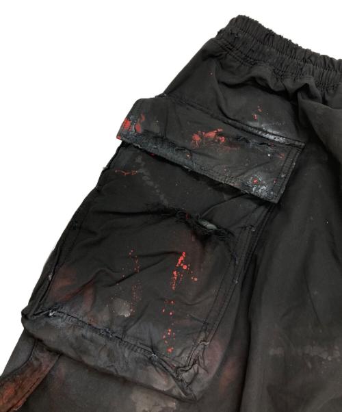 FR(13)NDS（フレンズ）FR(13)NDS (フレンズ) ボンディングカーゴパンツ ブラック×レッド サイズ:FREEの古着・服飾アイテム