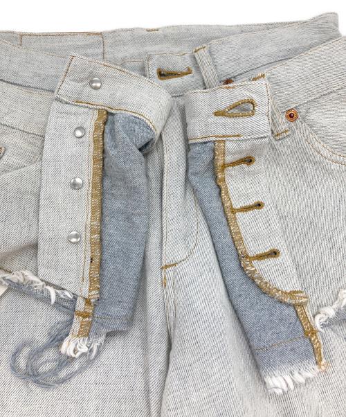 kotohayokozawa（コトハヨコザワ）kotohayokozawa (コトハヨコザワ) レイヤードデニムパンツ インディゴ サイズ:Sの古着・服飾アイテム