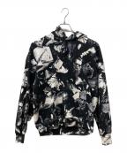 LEVI'S×universal mostersリーバイス×）の古着「総柄プルオーバーパーカー」｜ブラック×ホワイト