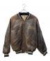 AVIREX（アヴィレックス）の古着「レザースタジャン」｜ブラウン