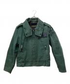 AVIREXアヴィレックス）の古着「ジップジャケット」｜グリーン