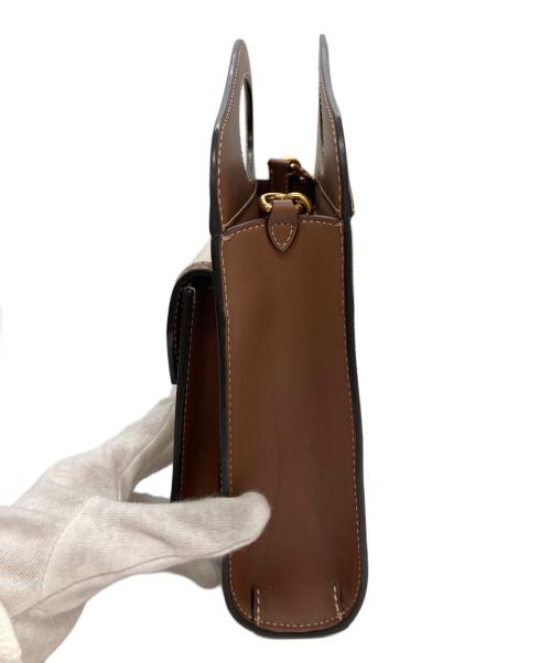 BURBERRY（バーバリー）BURBERRY (バーバリー) 2wayキャンバスハンドバッグ ブラウン×ベージュの古着・服飾アイテム