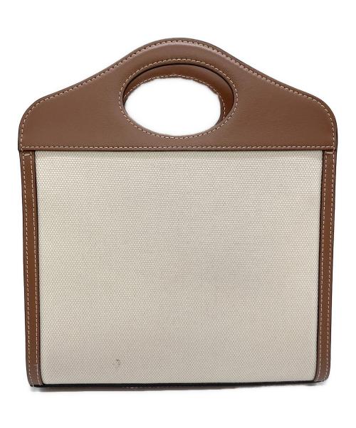 BURBERRY（バーバリー）BURBERRY (バーバリー) 2wayキャンバスハンドバッグ ブラウン×ベージュの古着・服飾アイテム