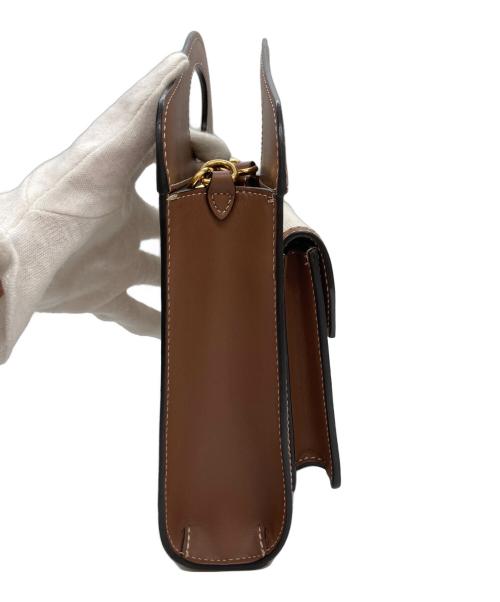 BURBERRY（バーバリー）BURBERRY (バーバリー) 2wayキャンバスハンドバッグ ブラウン×ベージュの古着・服飾アイテム