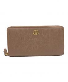 GUCCI（グッチ）の古着「ダブルG ジップアラウンドウォレット/長財布」｜ピンク
