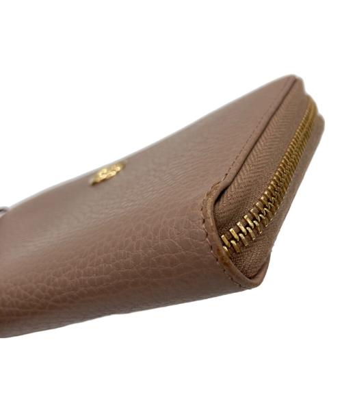 GUCCI（グッチ）GUCCI (グッチ) ダブルG ジップアラウンドウォレット/長財布 ピンクの古着・服飾アイテム