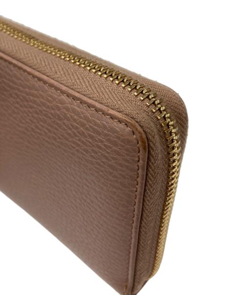 GUCCI（グッチ）GUCCI (グッチ) ダブルG ジップアラウンドウォレット/長財布 ピンクの古着・服飾アイテム