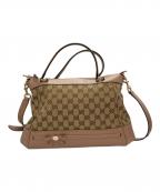 GUCCIグッチ）の古着「GGキャンバス2WAYバッグ」｜ピンク