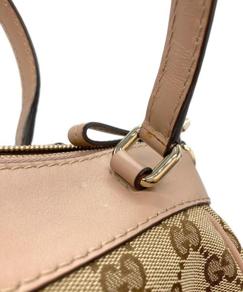 GUCCI（グッチ）GUCCI (グッチ) GGキャンバス2WAYバッグ ピンクの古着・服飾アイテム