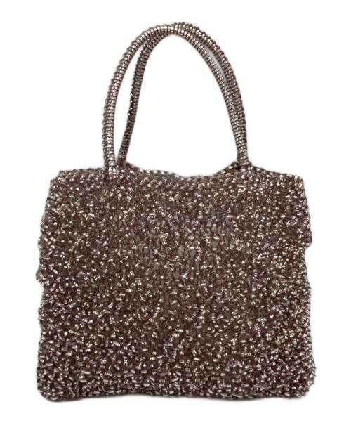 ANTEPRIMA（アンテプリマ）ANTEPRIMA (アンテプリマ) リボンビジューワイヤーバッグ ピンクの古着・服飾アイテム