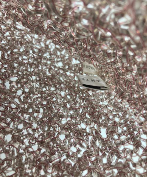 ANTEPRIMA（アンテプリマ）ANTEPRIMA (アンテプリマ) リボンビジューワイヤーバッグ ピンクの古着・服飾アイテム