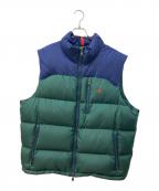 POLO RALPH LAURENポロ・ラルフローレン）の古着「ダウンベスト」｜グリーン×ネイビー