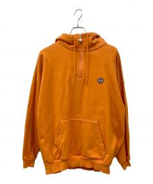 KEBOZ（ケボズ）の古着「ハーフジップパーカー」｜オレンジ