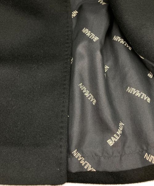 BALMAIN（バルマン）BALMAIN (バルマン) カシミヤコート ブラック サイズ:9の古着・服飾アイテム