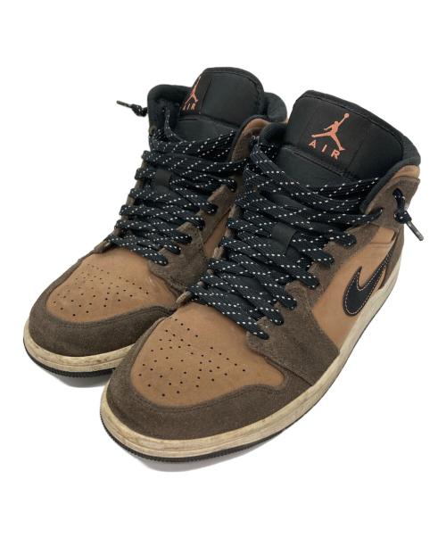 NIKE（ナイキ）NIKE (ナイキ) ハイカットスニーカー ブラウン サイズ:27㎝の古着・服飾アイテム