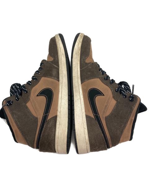 NIKE（ナイキ）NIKE (ナイキ) ハイカットスニーカー ブラウン サイズ:27㎝の古着・服飾アイテム