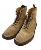 Tricker'sトリッカーズ）の古着「MALTON/スウェードウイングチップブーツ」｜ベージュ