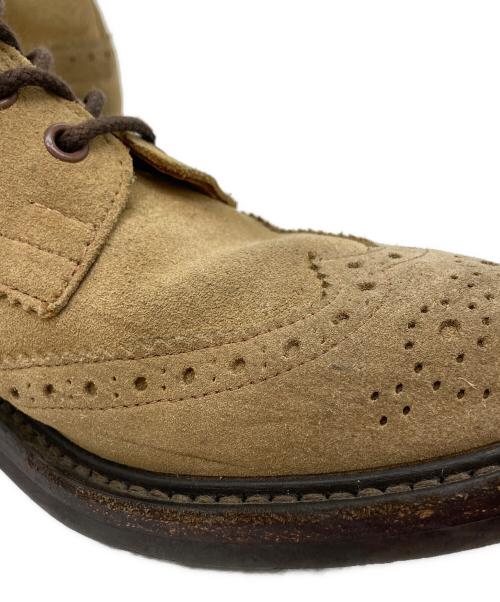 Tricker's（トリッカーズ）Tricker's (トリッカーズ) MALTON/スウェードウイングチップブーツ ベージュ サイズ:7 1/2の古着・服飾アイテム
