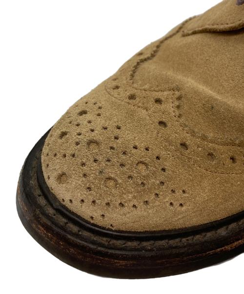 Tricker's（トリッカーズ）Tricker's (トリッカーズ) MALTON/スウェードウイングチップブーツ ベージュ サイズ:7 1/2の古着・服飾アイテム