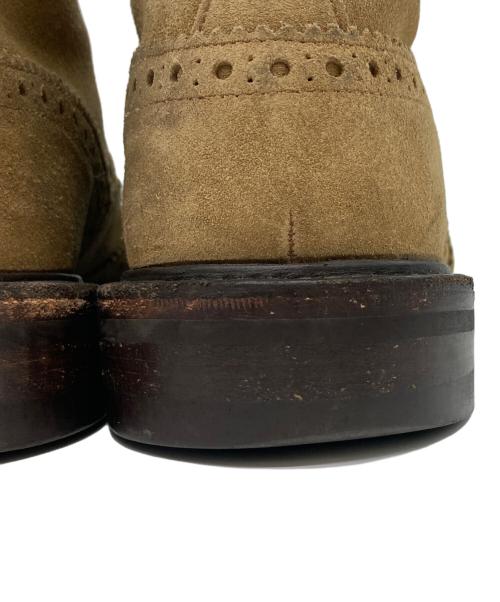 Tricker's（トリッカーズ）Tricker's (トリッカーズ) MALTON/スウェードウイングチップブーツ ベージュ サイズ:7 1/2の古着・服飾アイテム