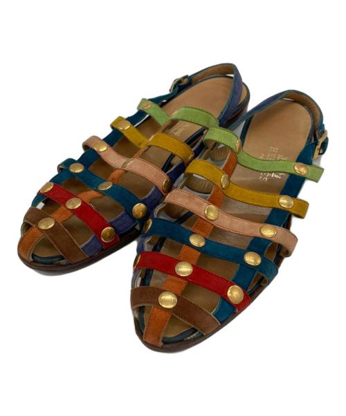HERMES（エルメス）HERMES (エルメス) グラデュエーターサンダル マルチカラー サイズ:22.5の古着・服飾アイテム
