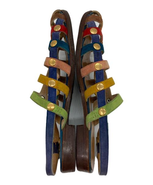 HERMES（エルメス）HERMES (エルメス) グラデュエーターサンダル マルチカラー サイズ:22.5の古着・服飾アイテム