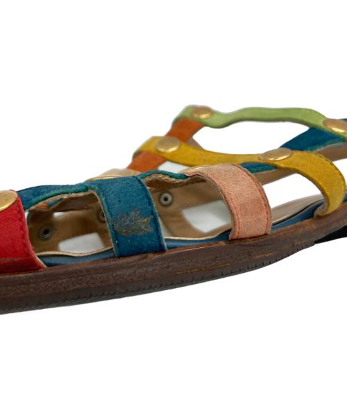 HERMES（エルメス）HERMES (エルメス) グラデュエーターサンダル マルチカラー サイズ:22.5の古着・服飾アイテム