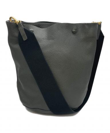 MARNI バケツ型ショルダーバッグ 黒 グレー 中古・古着通販】MARNI (マルニ) バケツ型ショルダーバッグ カーキ