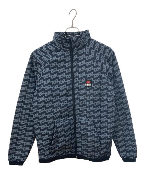 DIESEL（ディーゼル）DIESEL (ディーゼル) ナイロンジャケット ブラック×ネイビー サイズ:Sの古着・服飾アイテム
