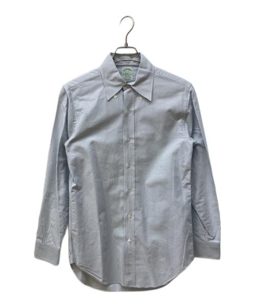 BROOKS BROTHERS（ブルックスブラザーズ）BROOKS BROTHERS (ブルックスブラザーズ) ボタンダウンシャツ ホワイト×ブルー サイズ:14 1/2-31の古着・服飾アイテム