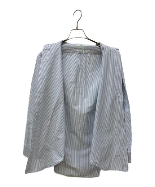 BROOKS BROTHERS（ブルックスブラザーズ）BROOKS BROTHERS (ブルックスブラザーズ) ボタンダウンシャツ ホワイト×ブルー サイズ:14 1/2-31の古着・服飾アイテム