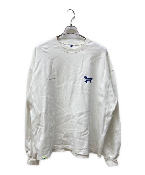 ADER error（アーダーエラー）ADER error (アーダーエラー) maison kitsune (メゾンキツネ) コラボスウェット ホワイト サイズ:A3の古着・服飾アイテム