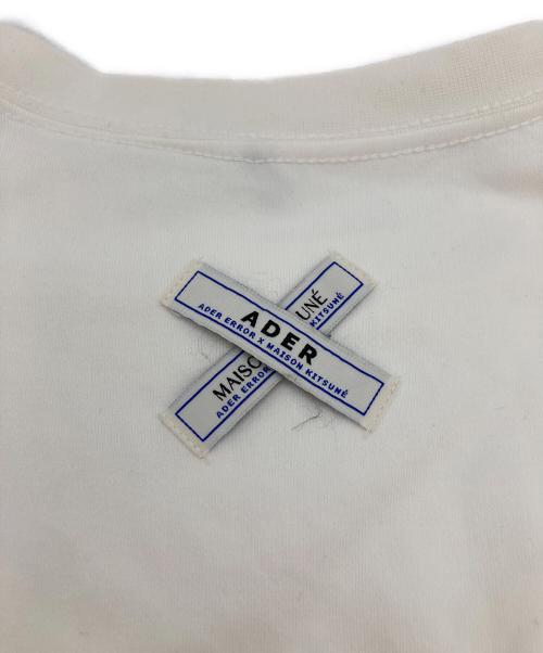 ADER error（アーダーエラー）ADER error (アーダーエラー) maison kitsune (メゾンキツネ) コラボスウェット ホワイト サイズ:A3の古着・服飾アイテム