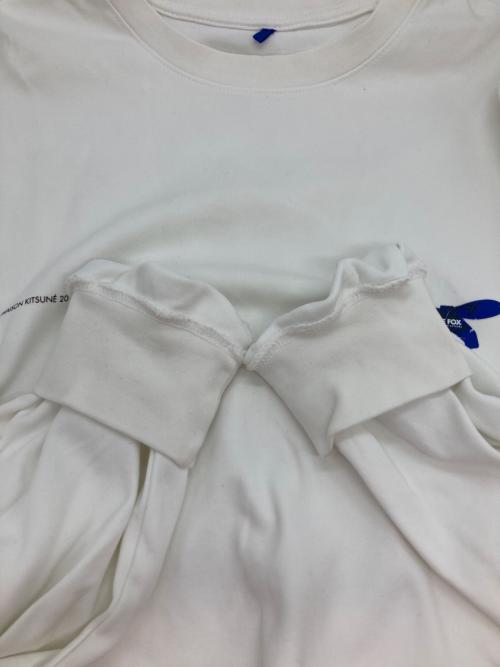 ADER error（アーダーエラー）ADER error (アーダーエラー) maison kitsune (メゾンキツネ) コラボスウェット ホワイト サイズ:A3の古着・服飾アイテム