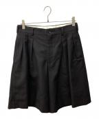 COMME des GARCONS HOMME PLUSコムデギャルソンオムプリュス）の古着「3タックハーフパンツ」｜ダークブラウン