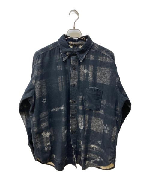 MINUS（マイナス）MINUS (マイナス) ダメージ加工シャツ ブラック サイズ:Freeの古着・服飾アイテム