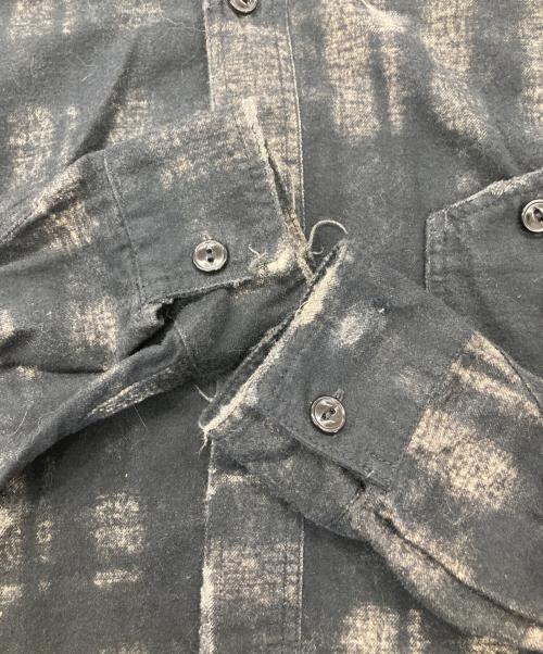 MINUS（マイナス）MINUS (マイナス) ダメージ加工シャツ ブラック サイズ:Freeの古着・服飾アイテム