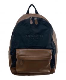COACH（コーチ）の古着「レザー切替リュック」｜ブラウン