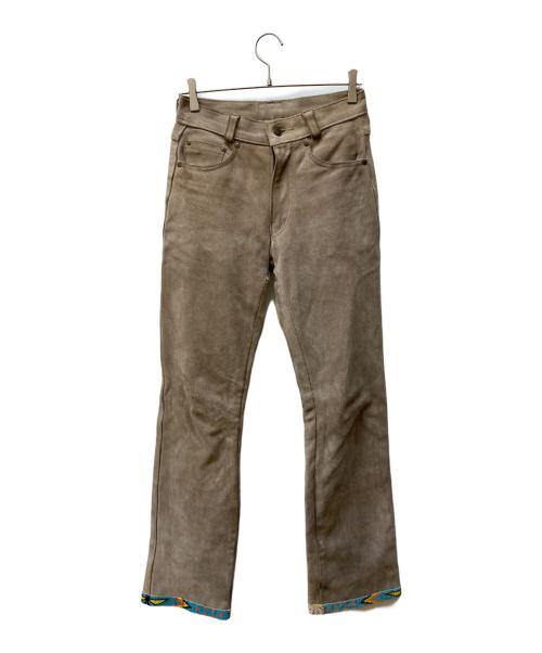 Schott（ショット）Schott (ショット) レザーパンツ ベージュ サイズ:W28の古着・服飾アイテム