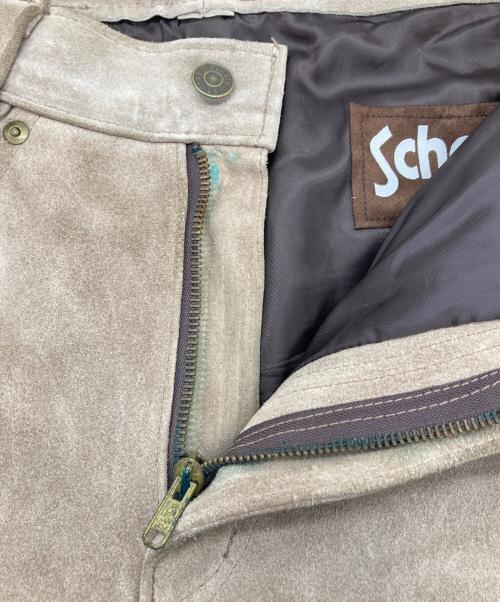 Schott（ショット）Schott (ショット) レザーパンツ ベージュ サイズ:W28の古着・服飾アイテム