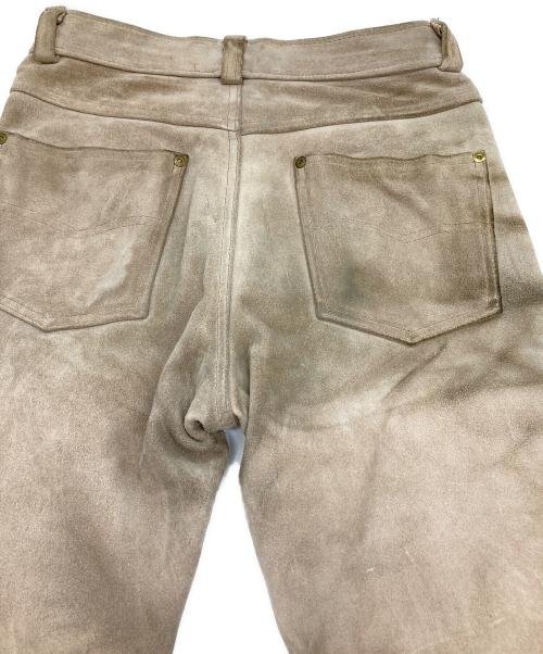 Schott（ショット）Schott (ショット) レザーパンツ ベージュ サイズ:W28の古着・服飾アイテム