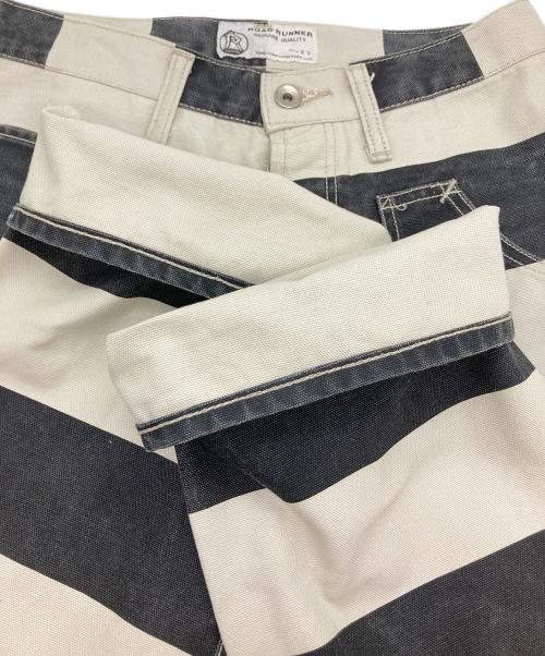 ROAD RUNNER（ロードランナー）road runner (ロードランナー) 囚人パンツ ブラック×アイボリー サイズ:XSの古着・服飾アイテム