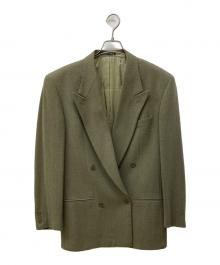 EMPORIO ARMANI（エンポリオアルマーニ）の古着「ダブルテーラードジャケット」｜グリーン