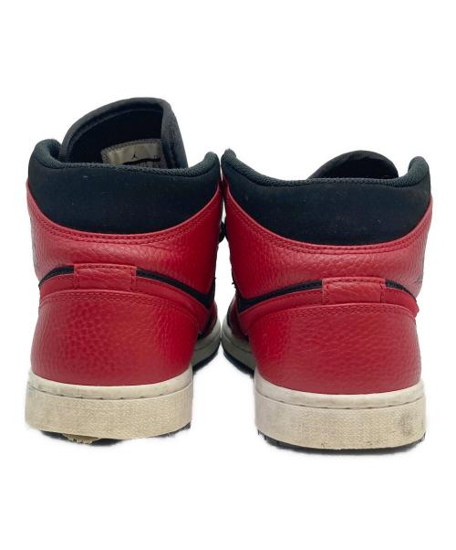 NIKE（ナイキ）NIKE (ナイキ) AIR JORDAN 1 MID/ハイカットスニーカー レッド サイズ:25.5の古着・服飾アイテム