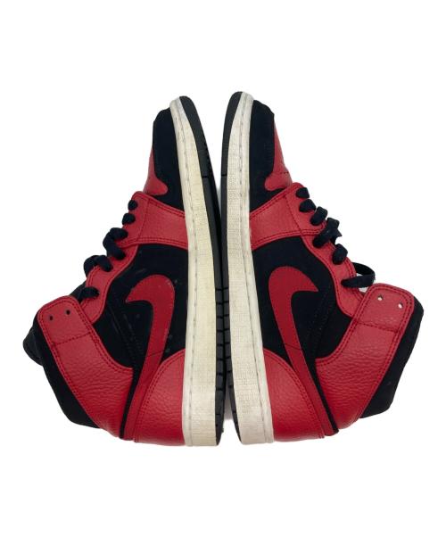 NIKE（ナイキ）NIKE (ナイキ) AIR JORDAN 1 MID/ハイカットスニーカー レッド サイズ:25.5の古着・服飾アイテム