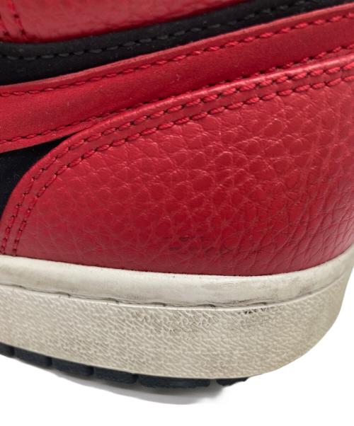 NIKE（ナイキ）NIKE (ナイキ) AIR JORDAN 1 MID/ハイカットスニーカー レッド サイズ:25.5の古着・服飾アイテム