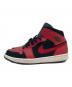 NIKE (ナイキ) AIR JORDAN 1 MID/ハイカットスニーカー レッド サイズ:25.5：7000円